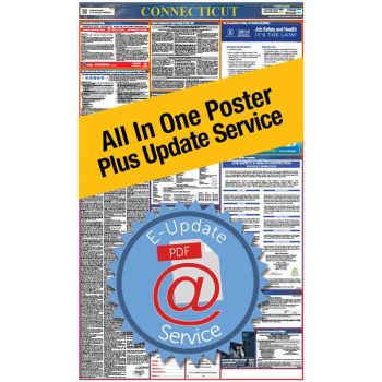 Connecticut All In One Poster + 3 Year E-Update Service