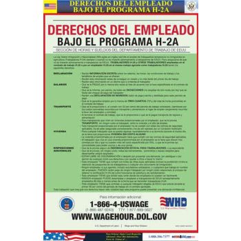 Employee Rights Under the H-2A Program Poster (Spanish)