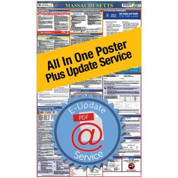 Massachusetts All In One Poster + 1 Year E-Update Service