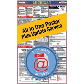 Michigan All In One Poster + 3 Year E-Update Service