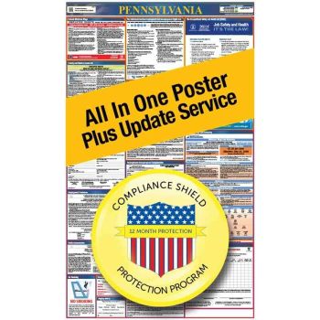 Pennsylvania All In One Poster + 3 Year Replacement Poster