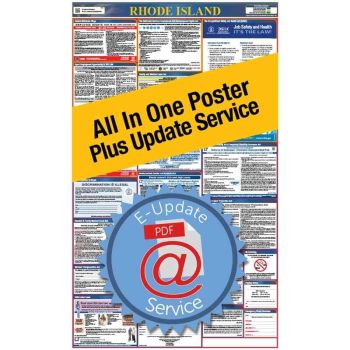 Rhode Island All In One Poster + 1 Year E-Update Service