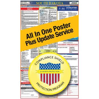 South Dakota All In One Poster + 2 Year Replacement Poster