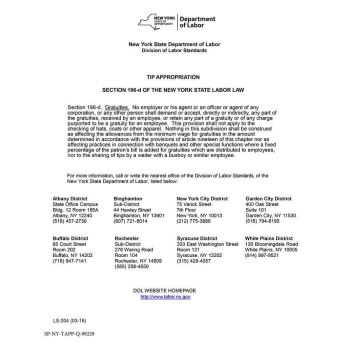 New York Tip Appropriation Poster