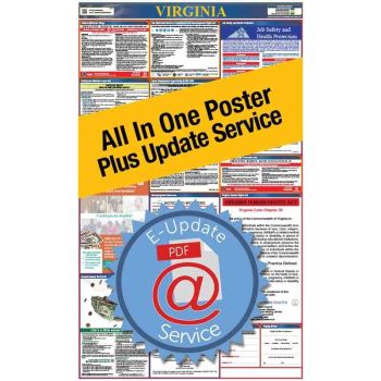 Virginia All In One Poster + 2 Year E-Update Service