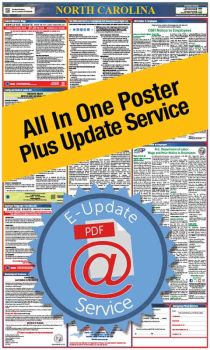 North Carolina All In One Poster + 3 Year E-Update Service