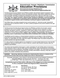 Pennsylvania Fair Education Poster