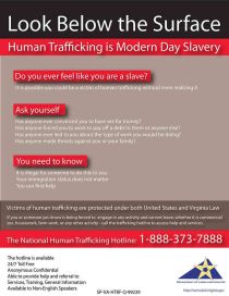 Virginia Human Trafficking Poster